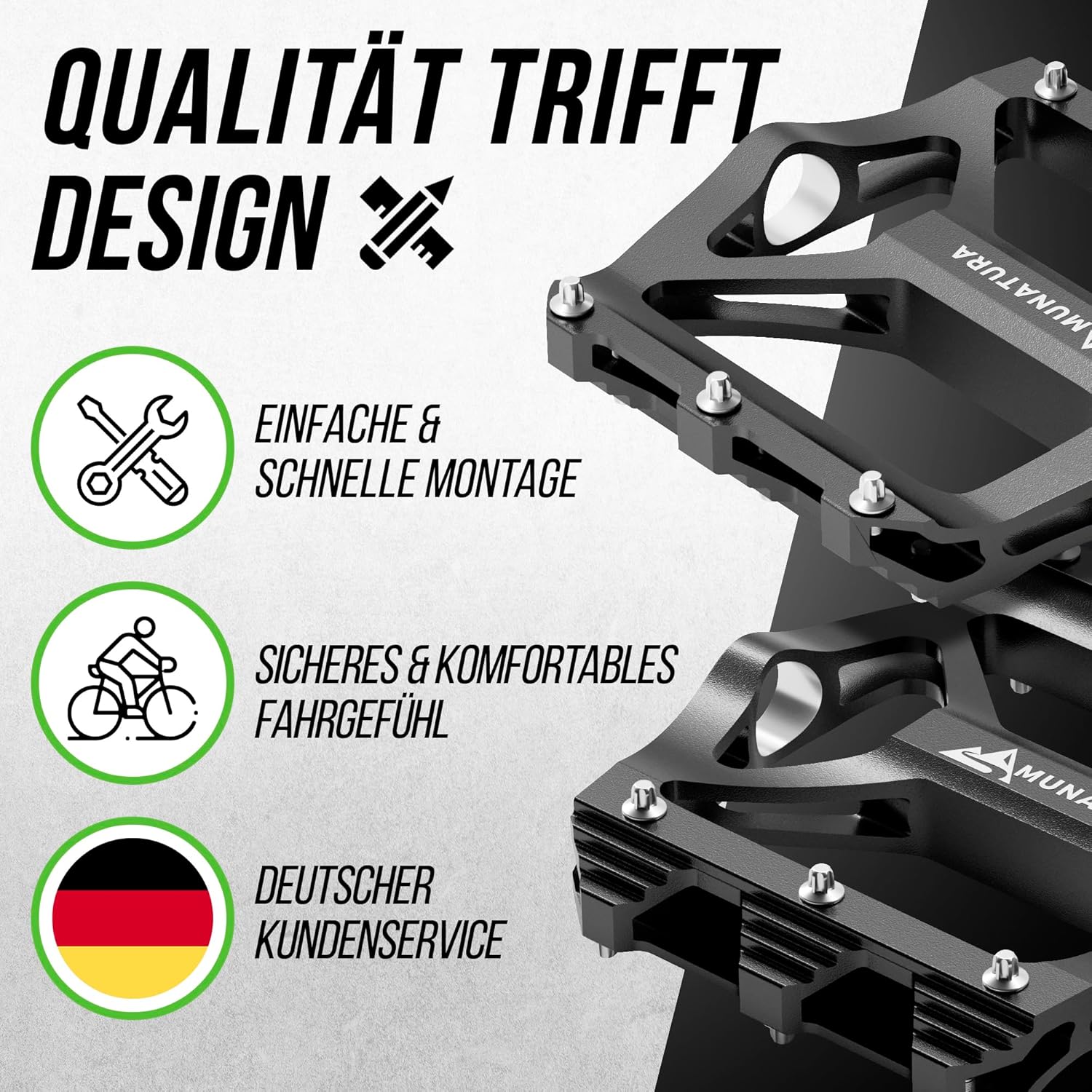 MUNATURA Fahrradpedale MTB Pedale Fahrrad Pedale Mountainbike