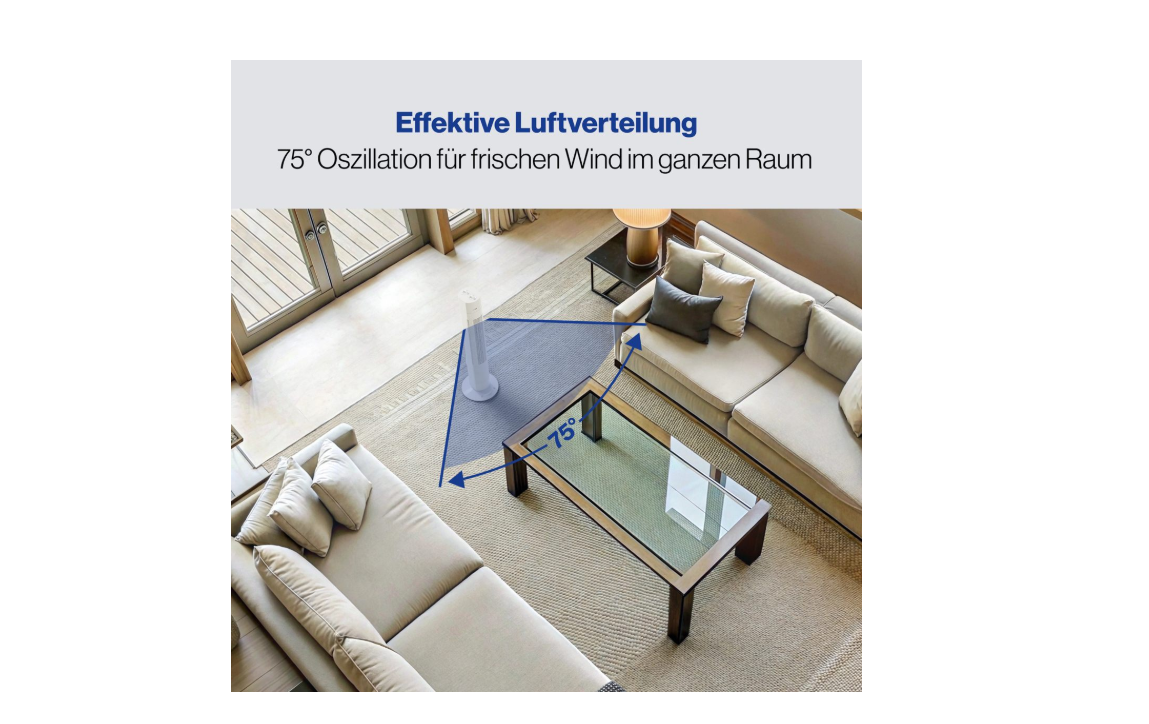 Clatronic Tower-Ventilator TVL 3770 weiß