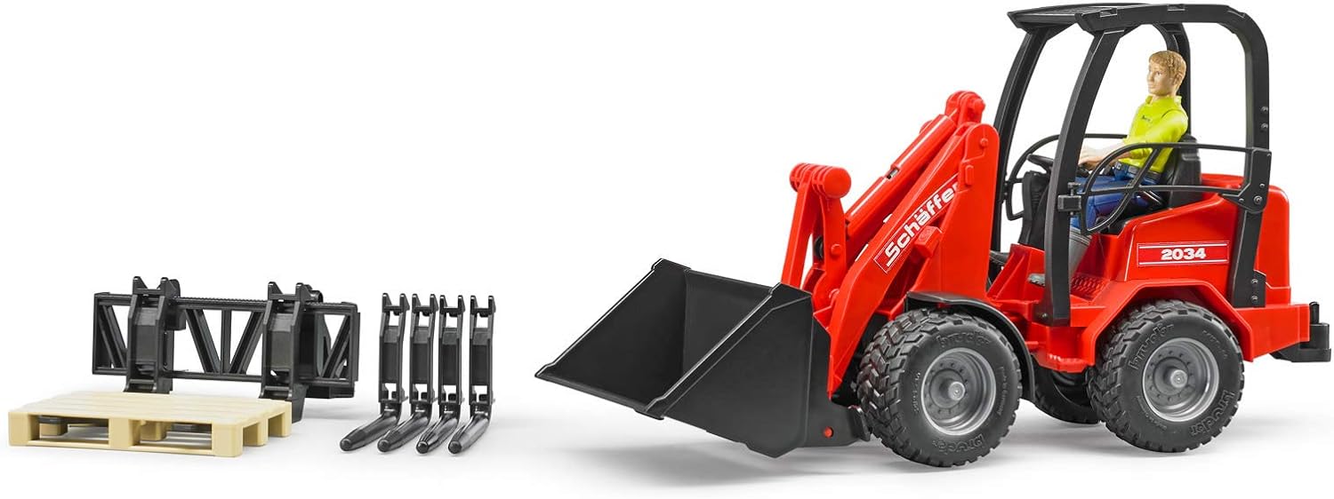 BRUDER 02191 Schäffer Hoflader 2630 Landwirtschaft Bauernhof Fahrzeug Spielzeug Radlader 1:16