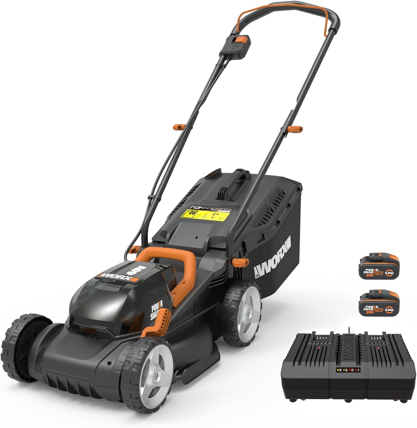 WORX WG779E.1 Akku Rasenmäher 40V inkl. Akkus & Schnellladegerät