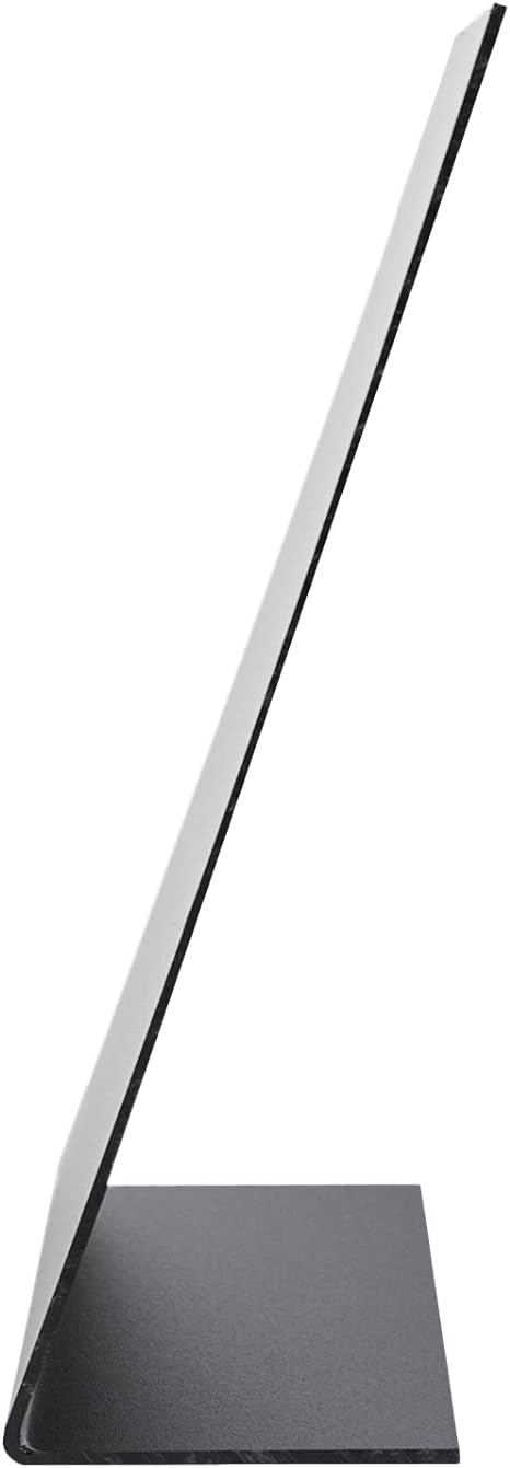 HMF Tischaufsteller Kreidetafel L-Aufsteller DIN A6 Schwarz