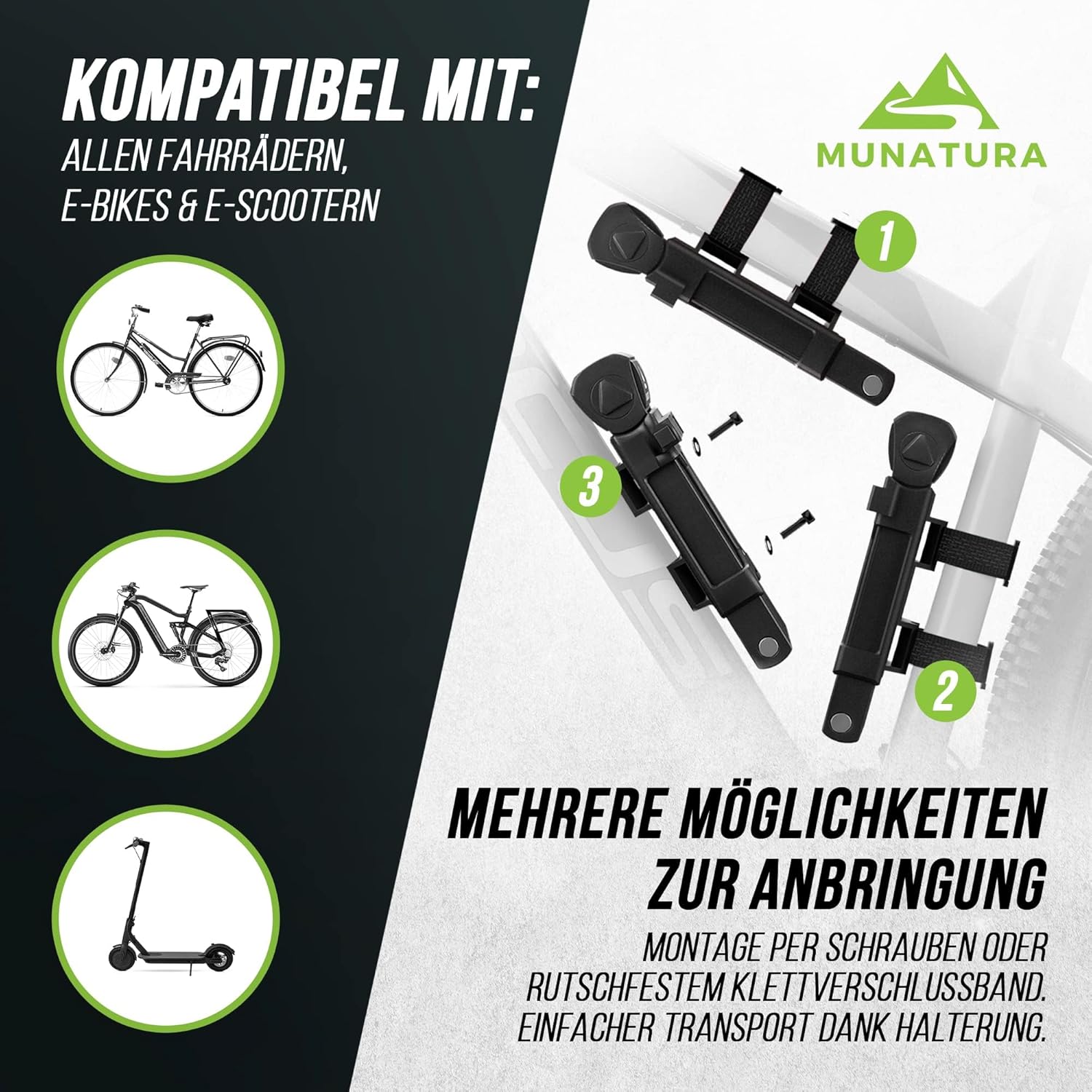 MUNATURA Faltschloss Fahrrad Diebstahlsicher Fahrradschloss 120cm Stufe 10