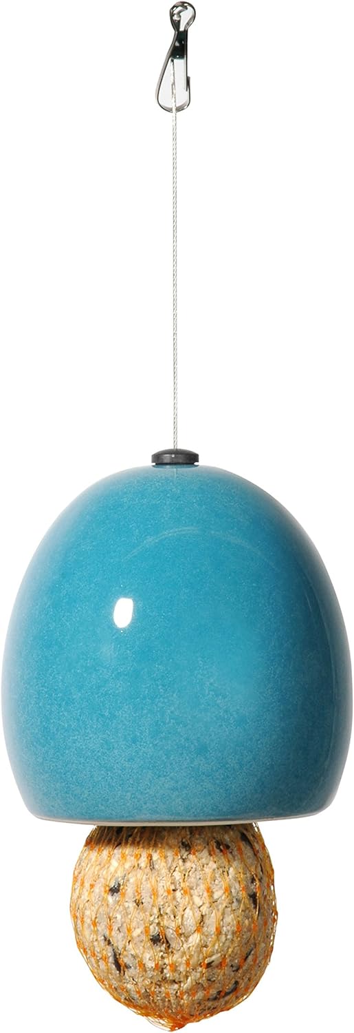 Edle Design-Meisenknödelhalter im 6er-Set Futterstationen in drei Farben Ø 9,5 x 9,5 cm Keramik