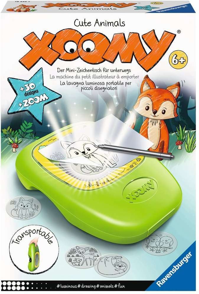 Ravensburger 18445 Xoomy Cute Animals Zeichenset für Kinder Malen und Zeichnen Tiermotiv kreatives Spielzeug Zeichenstudio