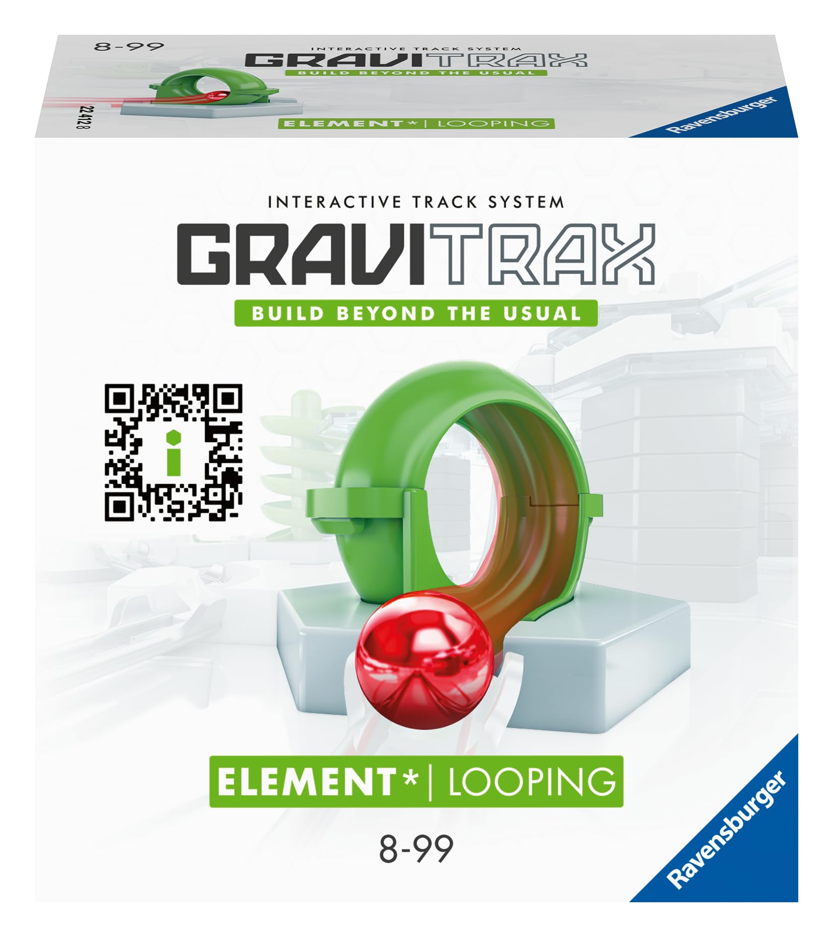 Ravensburger GraviTrax Element Looping 22412 - Erweiterung für deine Kugelbahn - Murmelbahn und Konstruktionsspielzeug ab 8 Jahre