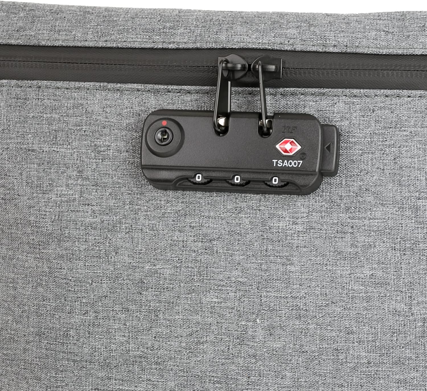 HMF Geruchsdichte Tabaktasche mit TSA Zahlenschloss für Reisen Größe L Polyester Grau