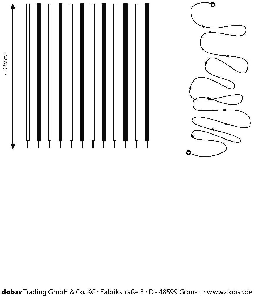 Dobar Agility Slalomset 12 teiliges Agility Set für Hunde Slalomstangen #D329