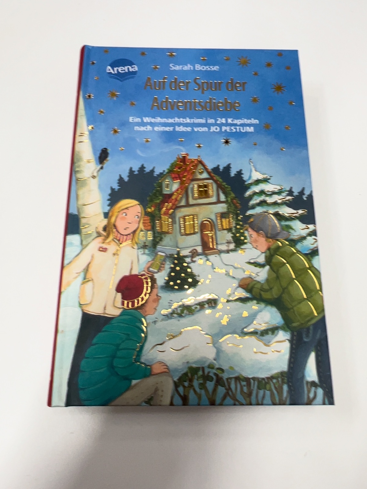 Kinderbuch, Advent, Weihnachten, Haus im Schnee, Winterlandschaft
