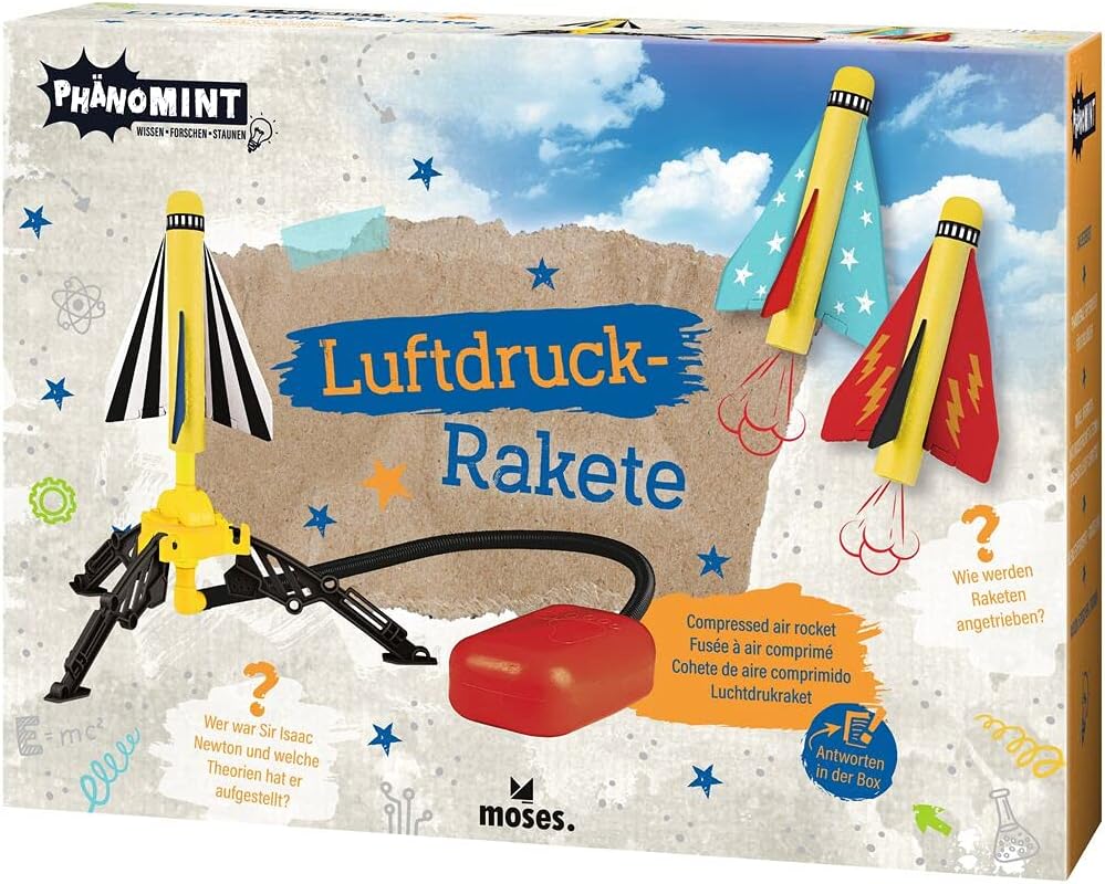 moses. PhänoMINT Luftdruck-Rakete - Experimentierspielzeug für Kinder Outdoor Spielzeug