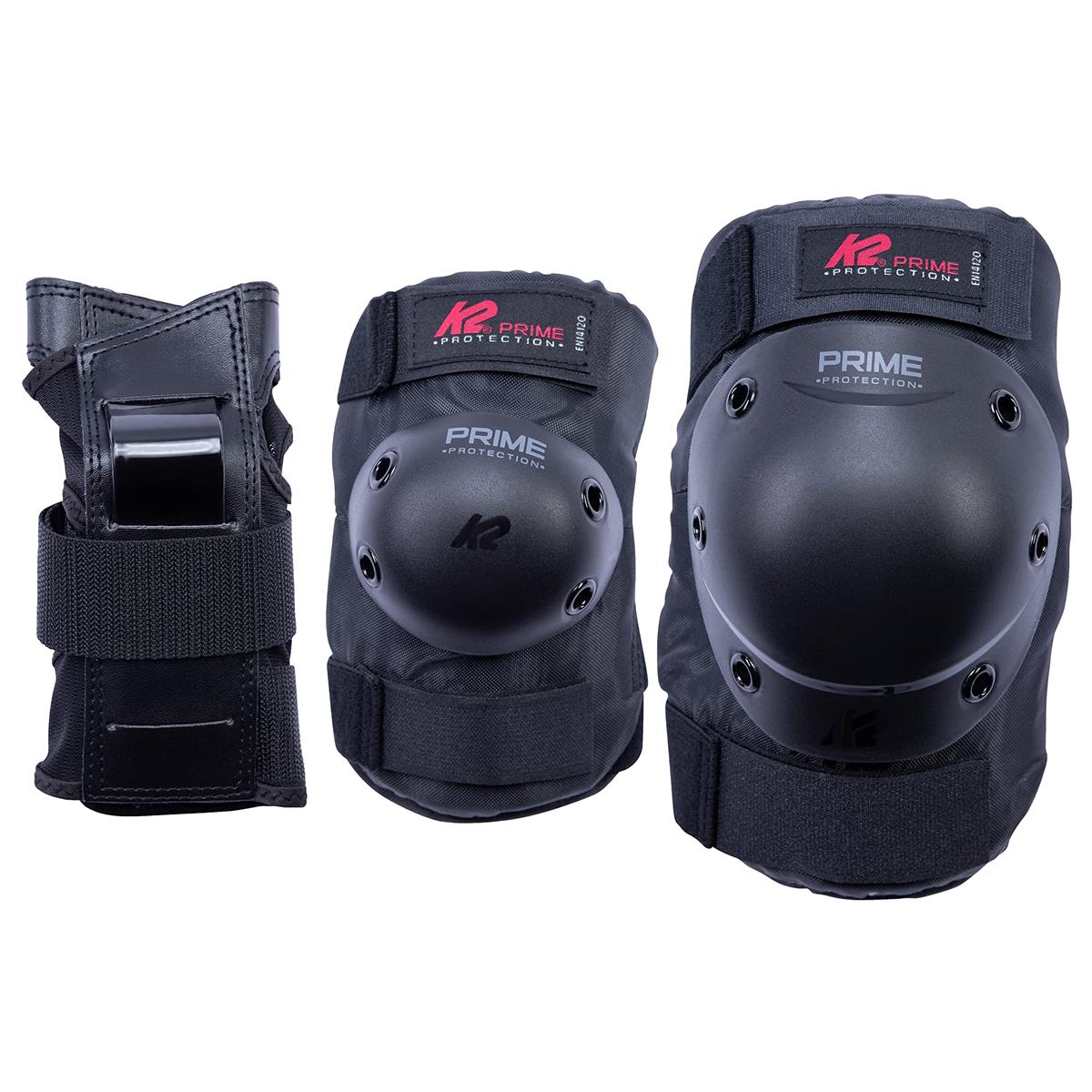 K2 Skates Unisex Inline Skates K2 PRIME PAD SET Größe S, black - red, 30E1412.1.1.S