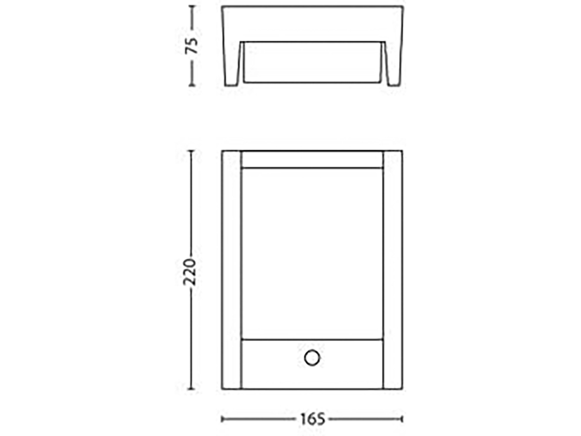 Philips LED Außenwandleuchte mit Bewegungsmelder Arbour Anthrazit 6 W