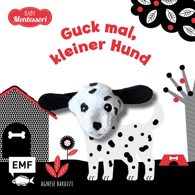 Kontrastbuch für Babys mit Fingerpuppe Pappbilderbuch