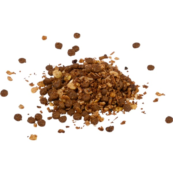 Müslimischung, Schokolade, Knuspermüsli, braun, Fruchtstücke
