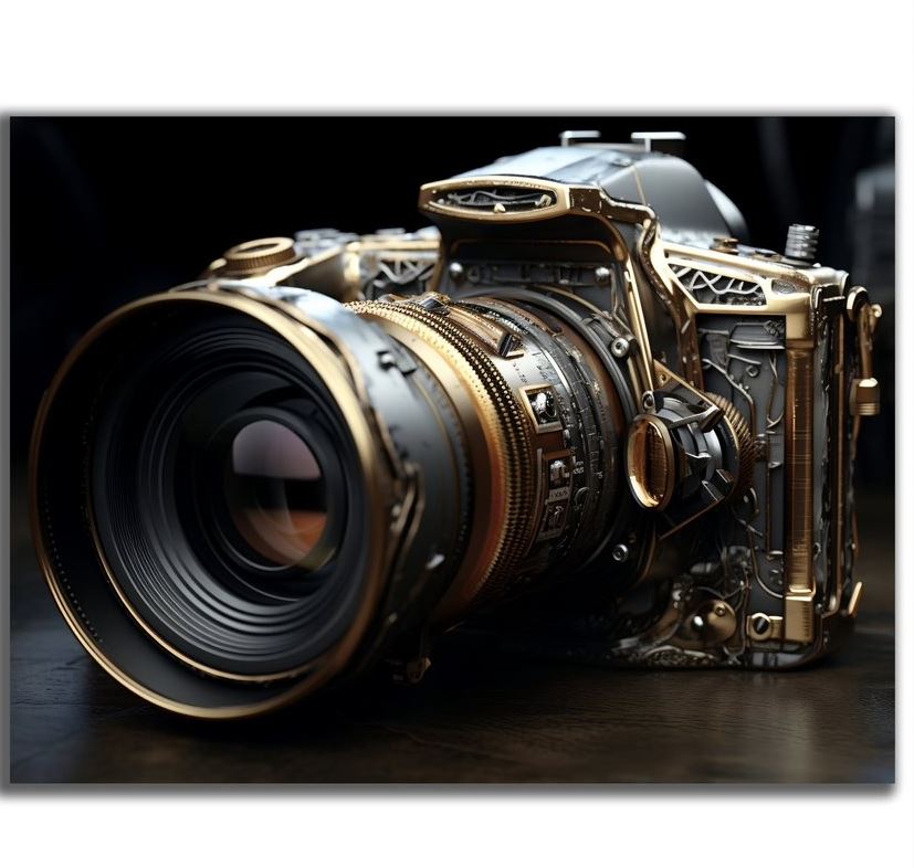 Wandbild Kamera UHD 30x40cm HDF