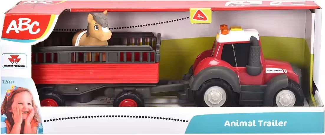 Dickie ABC Massey Ferguson Animal Trailer Kinderspielzeug - Tiertransporter