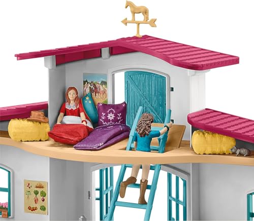 Schleich 42567 HORSE CLUB Reiterhof Pferdestall Spielset Pferde Tierfiguren