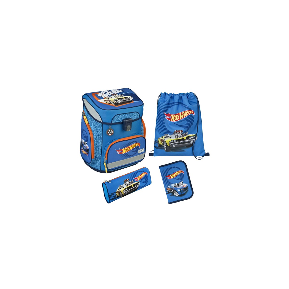 Hot Wheels - Scooli - Schulranzen Set - EasyFit - 5-teilig Einschulung Ranzenset