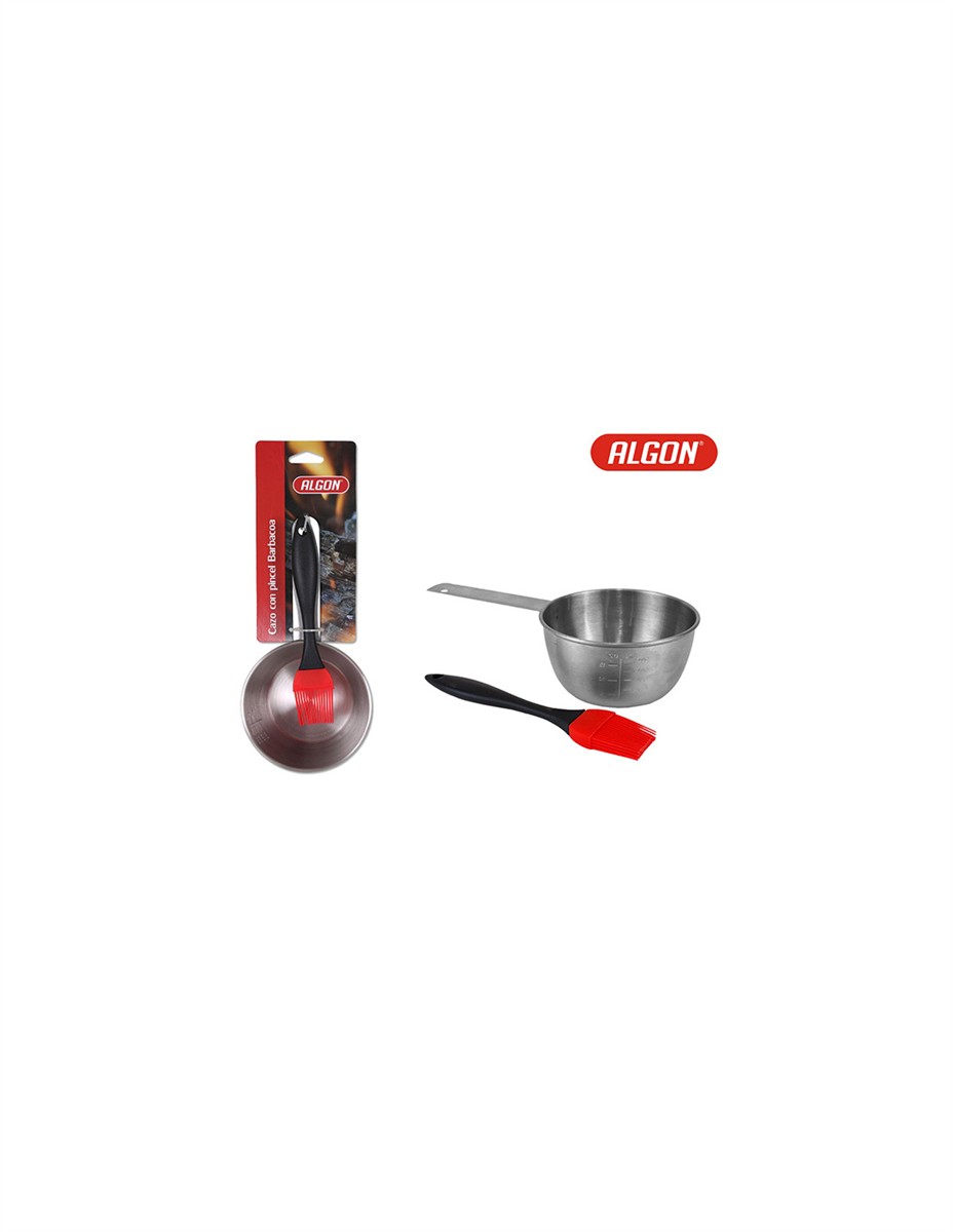 Topfset, Messbecher, Silikonpinsel, Kochutensilien, Aluminiumtopf