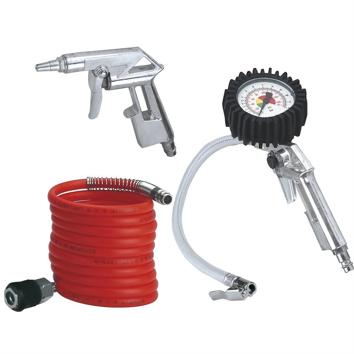 Druckpistole, Luftdruck, Kompressor-Set, Schlauch, Reifenfüllset