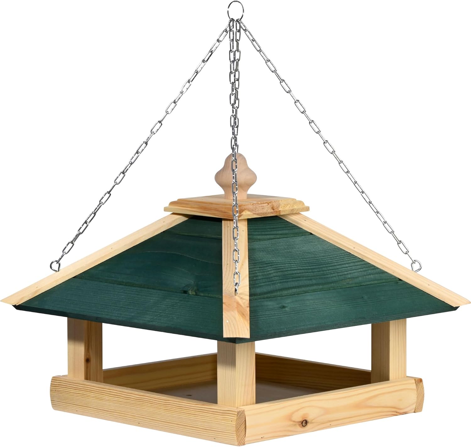 Dobar Vogelfutterhaus Narsaq mit Kette zum Aufhängen Futterstation Wildvogelfutterplatz