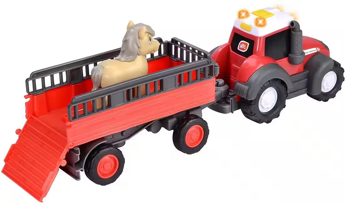 Dickie ABC Massey Ferguson Animal Trailer Kinderspielzeug - Tiertransporter