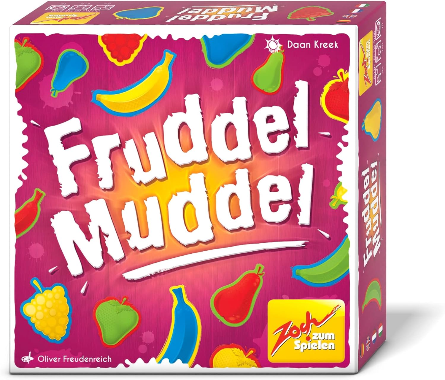 Zoch Fruddel Muddel farbig fruchtige Herausforderung Zugreifspiel Familienspiel Gesellschaftsspiel Geschicklichkeitsspiel