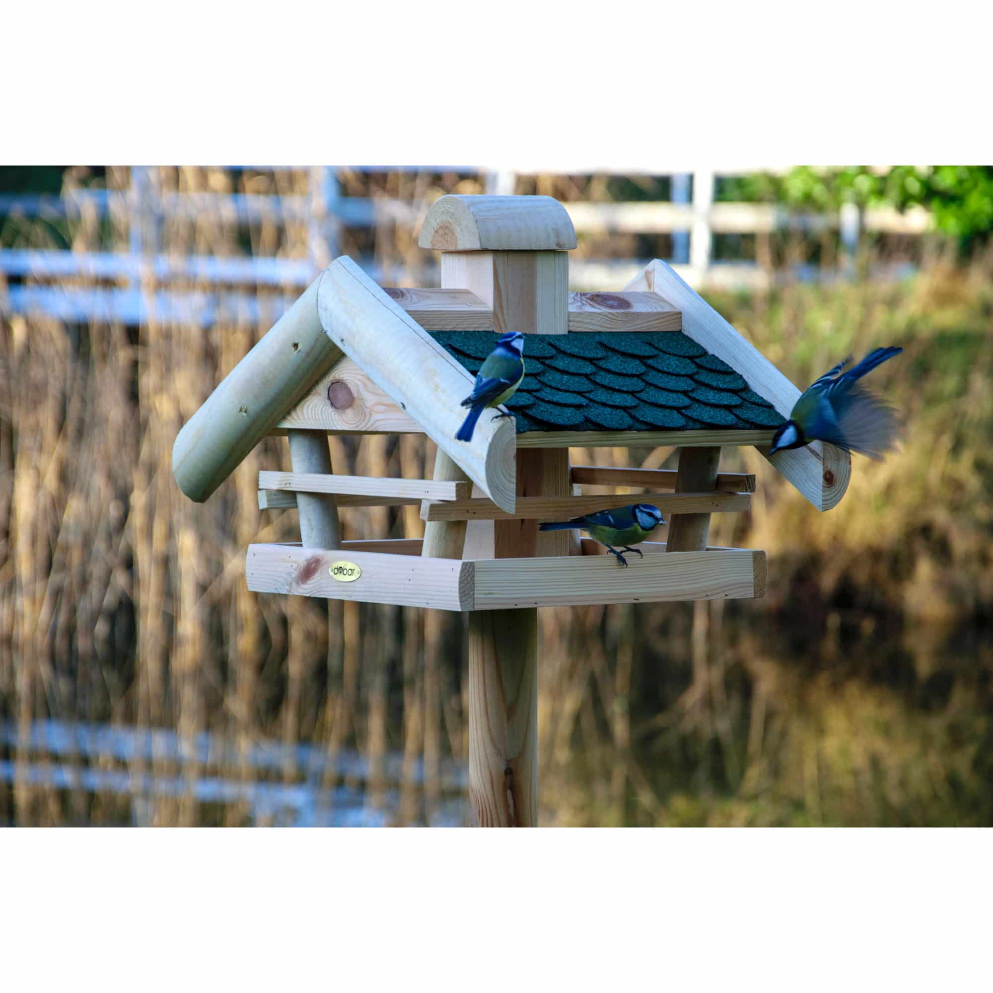 Dobar Vogelhaus mit Futtersilo Vogelfutterhaus