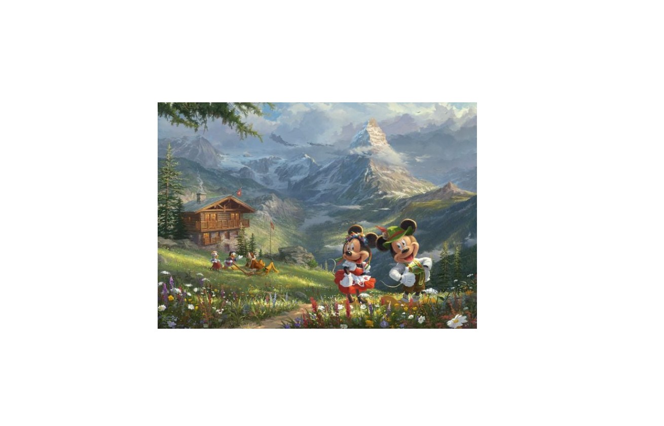 Puzzle Schmidt Spiele Disney Mickey & Minnie in den Alpen 1000 Teile