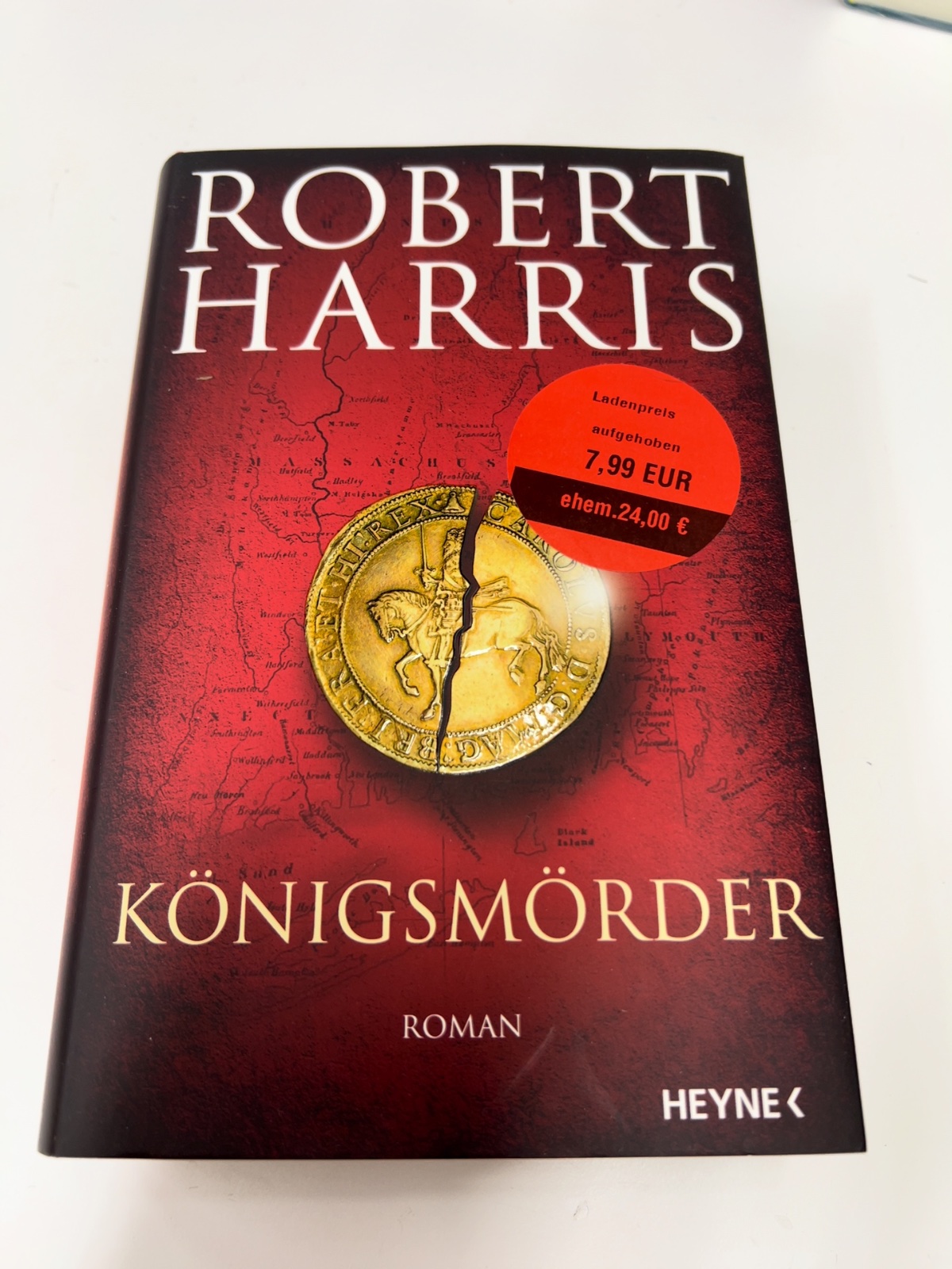 Roman, Buch, Königsmörder, Harris, Geldmünze