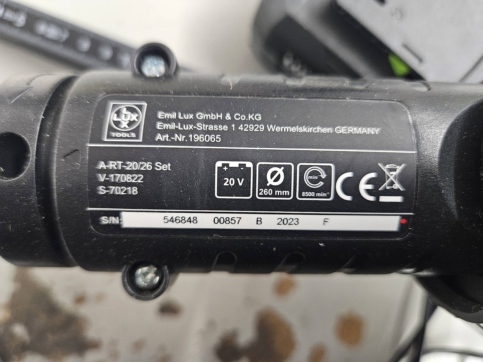 LUX Akku Rasentrimmer 1 PowerSystem A RT 20/26 ohne Akku und Ladegerät #E603