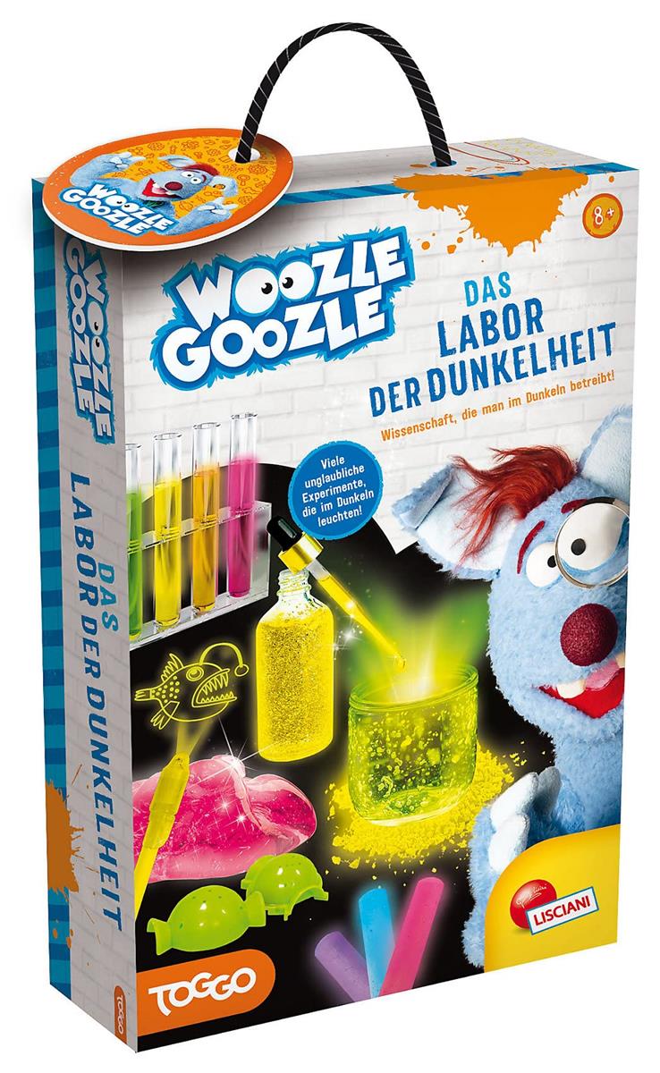 WOOZLE GOOZLE DAS LABOR DER DUNKELHEIT , Wissenschaft, die man im Dunkeln betreibt! , Experimentierset für Einsteiger und Kinder ab 8 Jahre