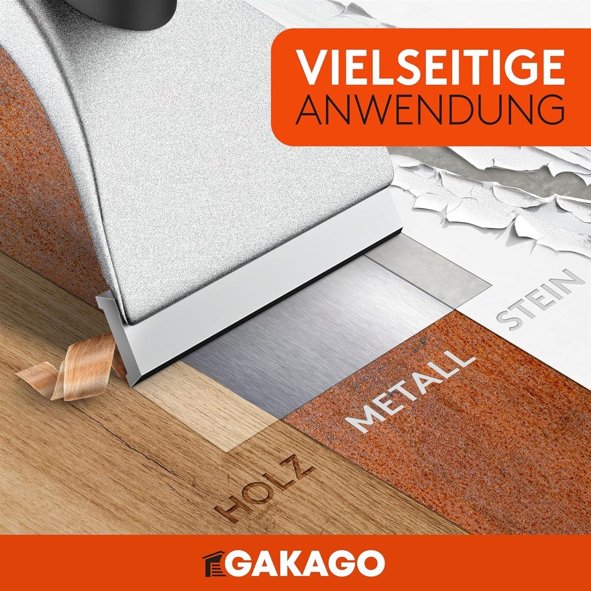 Bodenbelag, Holzoptik, Metallplatten, Kantenabschluss, Verlegewerkzeug