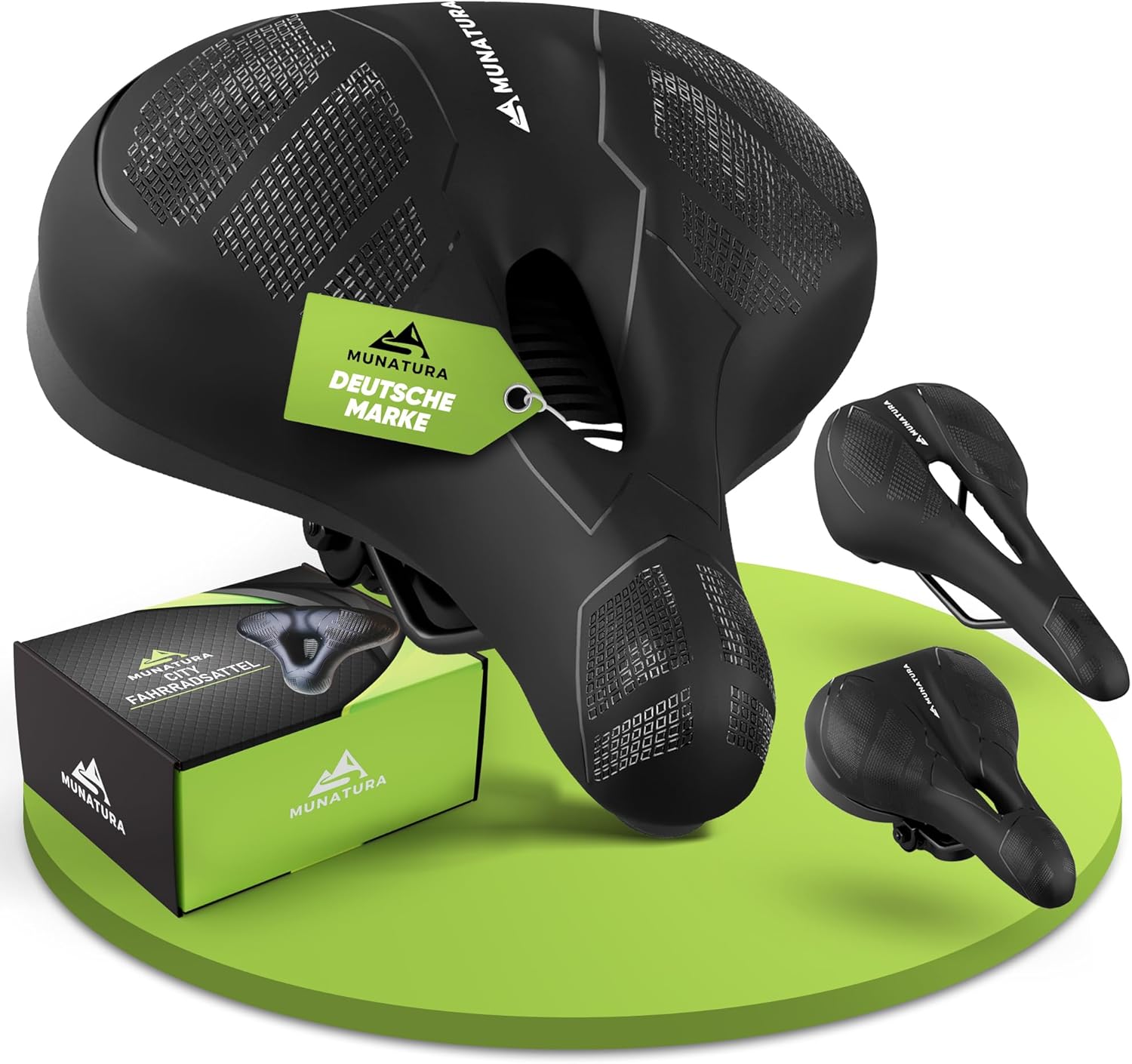 MUNATURA Fahrradsattel mit Memory Foam Fahrradsattel Sattel City