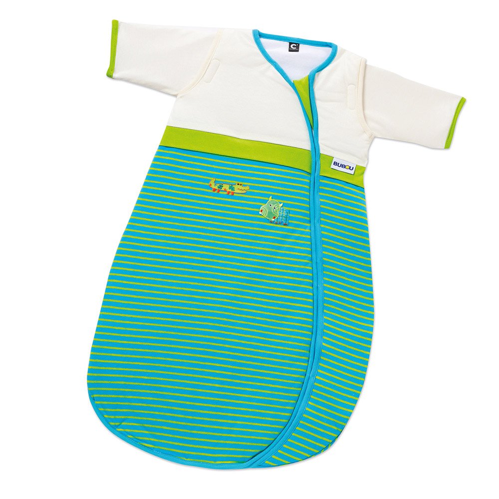 Gesslein 771125 Bubou Babyschlafsack mit abnehmbaren Ärmeln 70cm grün/türkis