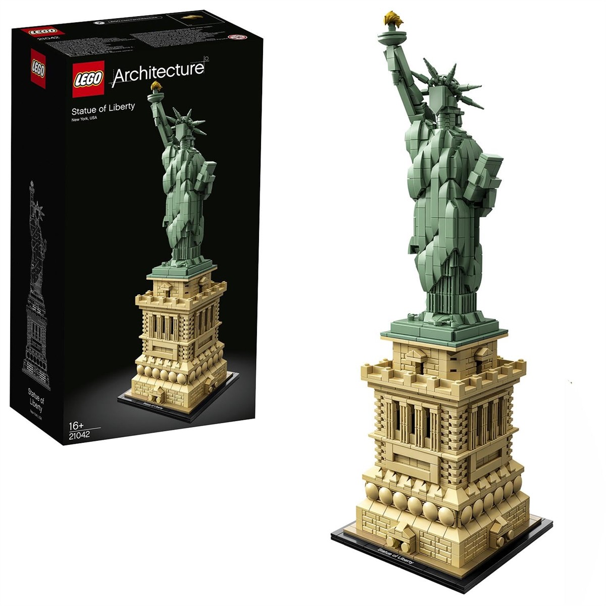 lego architecture, statue of liberty, lego statue, turm pruefgeschoss, mint grün statue