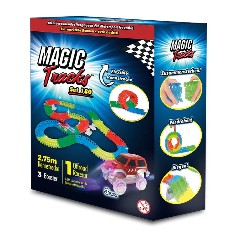 Magic Tracks Set 180 inkl. 1x Auto rot