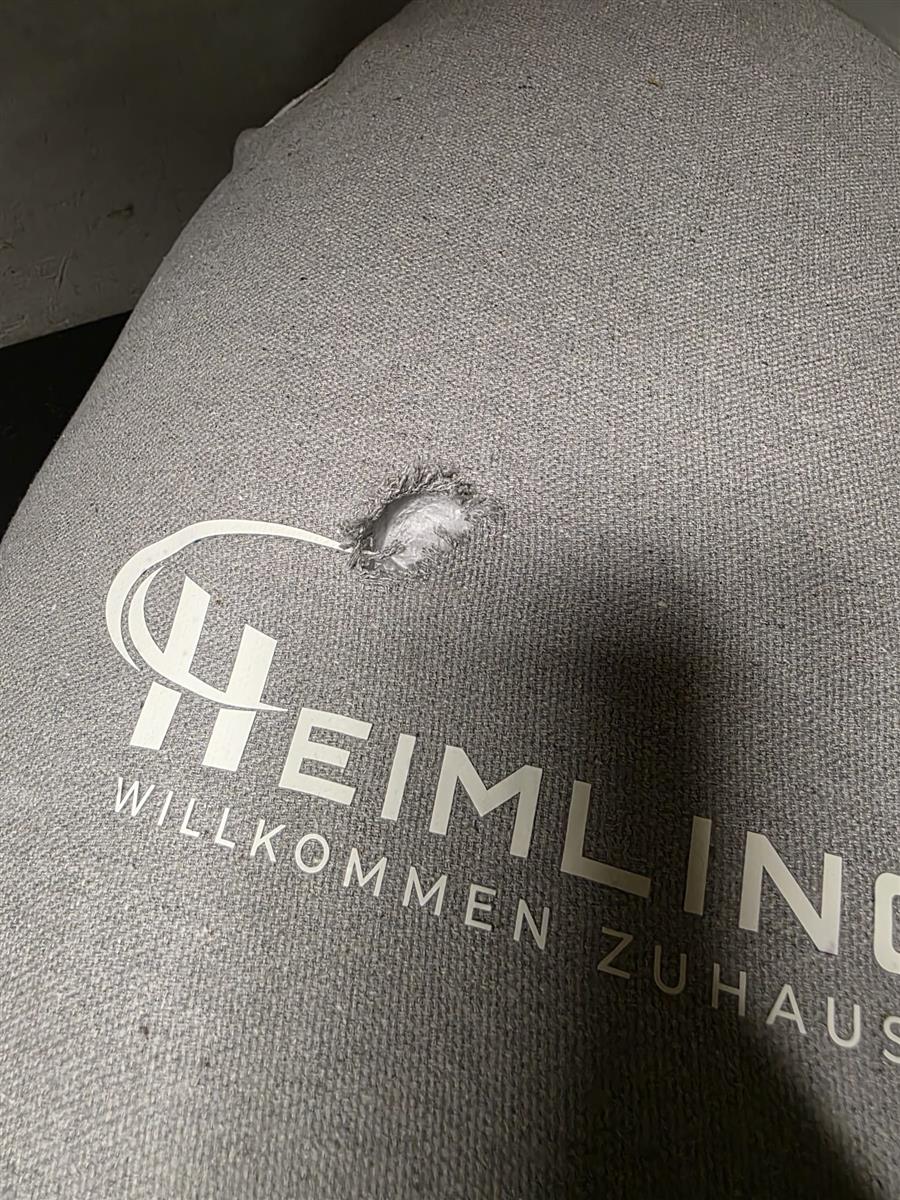 HEIMLING Hängesessel High-Class Outdoor & Indoor XXL Hängematte Garten Balkon Terrasse jeans/creme #H31