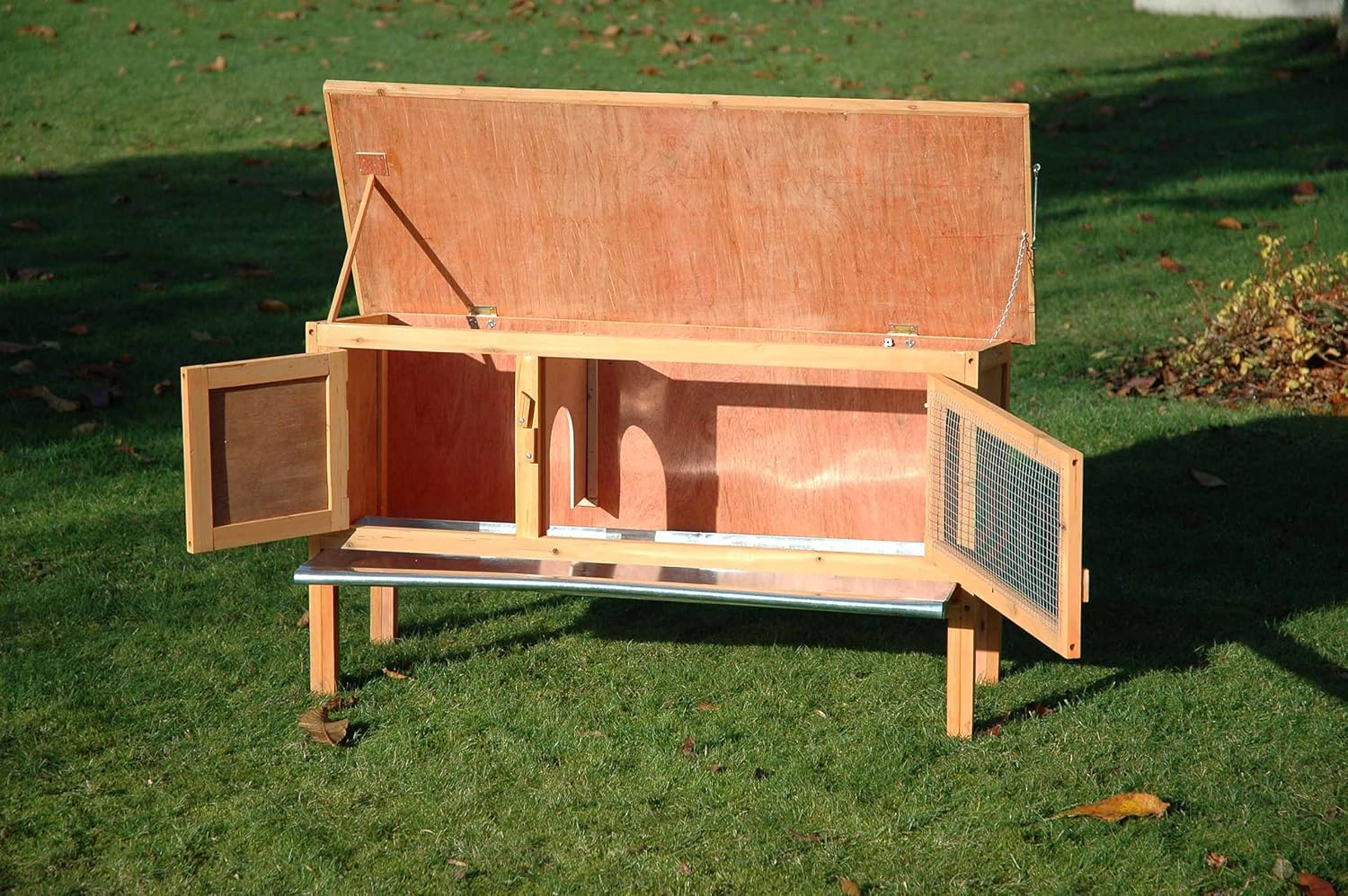 Dobar Kaninchenstall mit Innentreppe Kleintierstall DH129