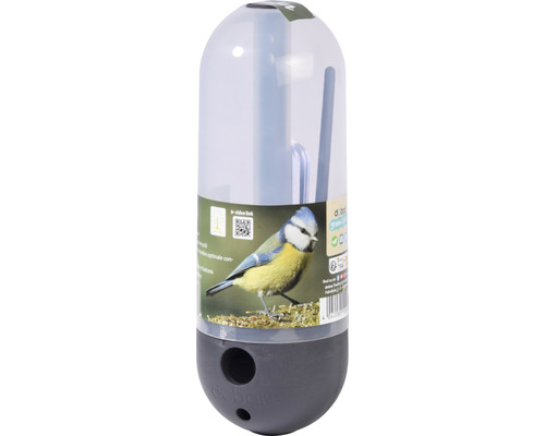 dobar Vogelfutterspender Cornbar 9x25 cm grau