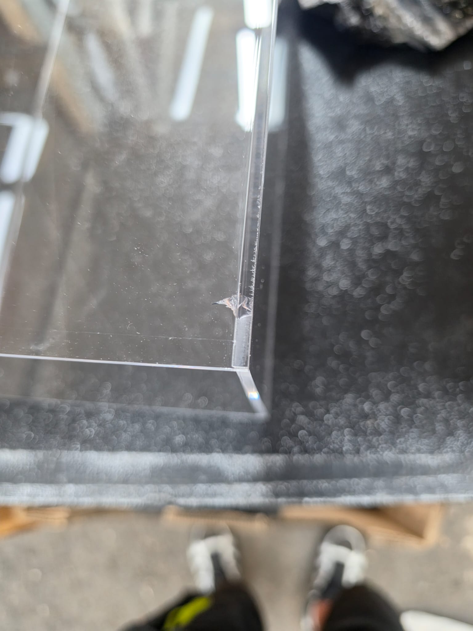 glas, kanten, ecke, transparenz, bruch