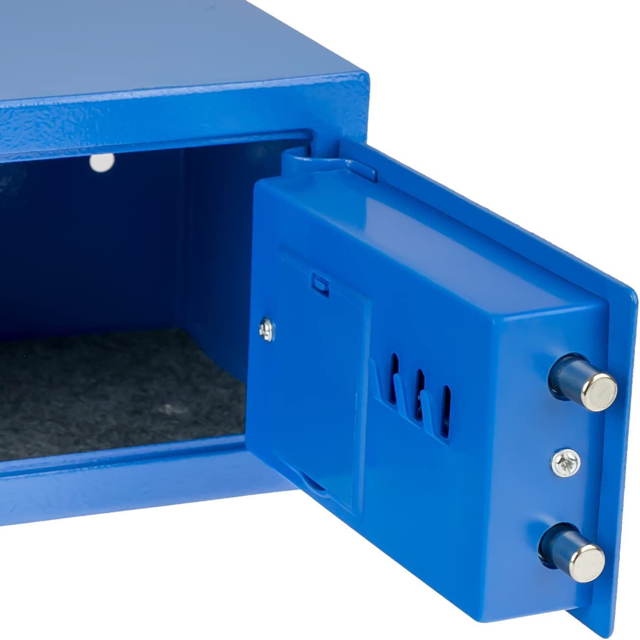 kleine_schassel, metallbox, blauer_safe, fronttür, schlossbar