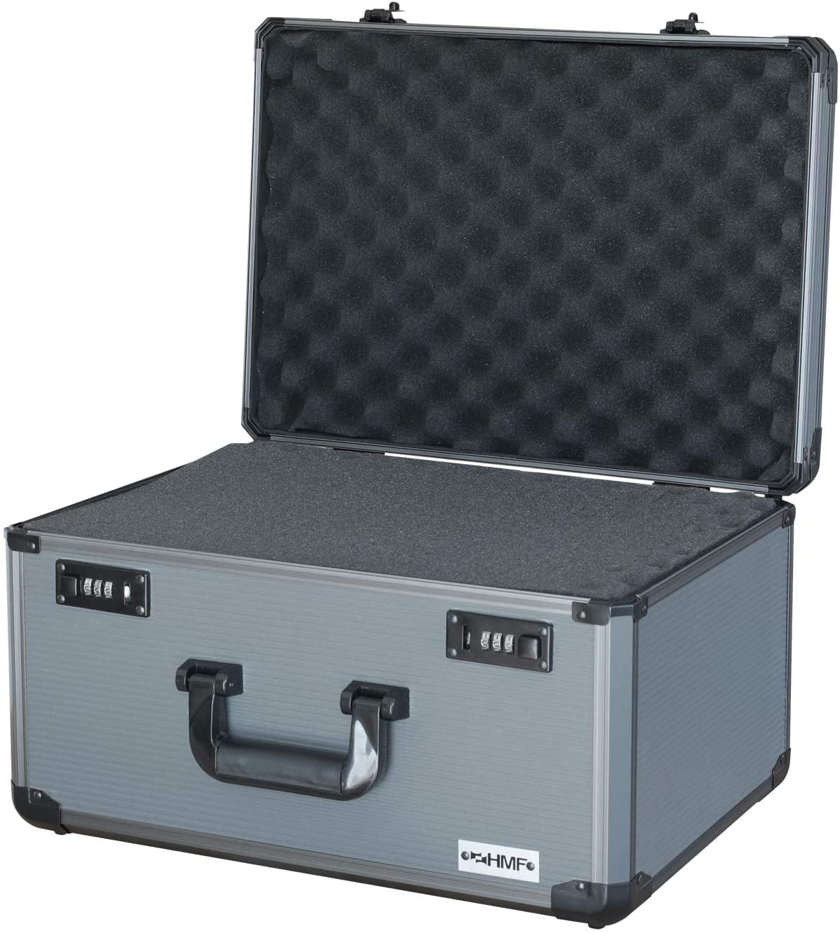 Koffer, Aluminiumkoffer, Schlossverschluss, Schaumstoffeinlage, Transportkoffer