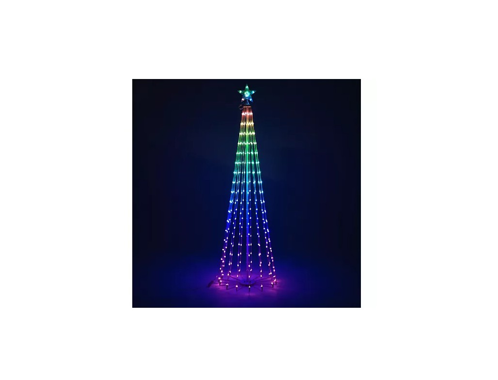 LUMIDA Xmas LED Metallbaum Outdoor Weihnachten Außendeko beleuchtet 120cm