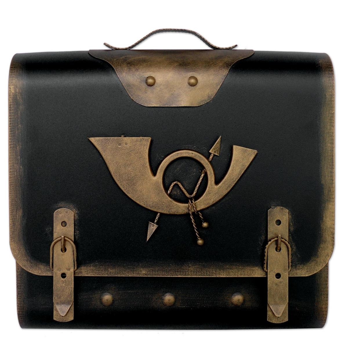 handtasche, satchel, braunes leder, vintage, metallverschluss