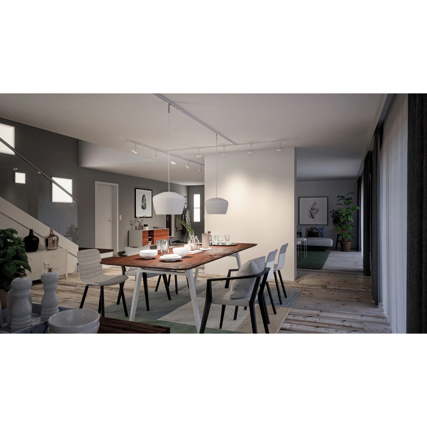 Paulmann Smart Home Zigbee URail Spotadapter 0 50W Chrom matt An/Aus/Dimmen
