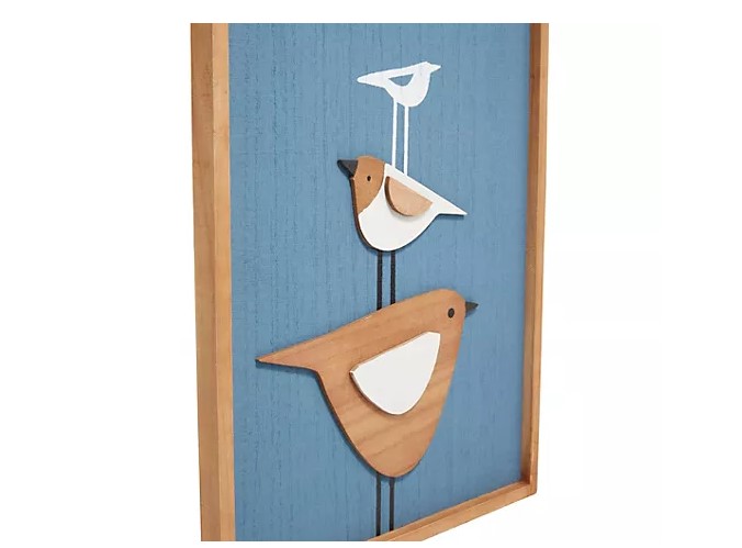 ABELLA Arte Wand Bild Motiv aus Holz Wandbild Wanddeko Wandbehang
