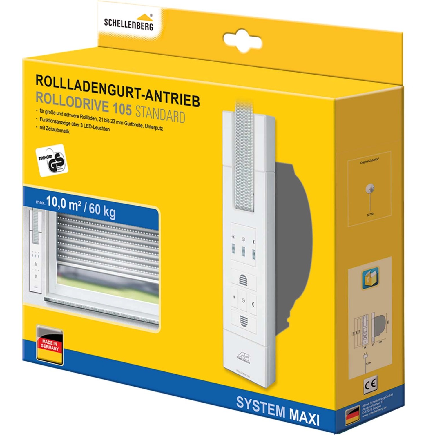 Schellenberg Rollladengurtantrieb RolloDrive 105 Standard