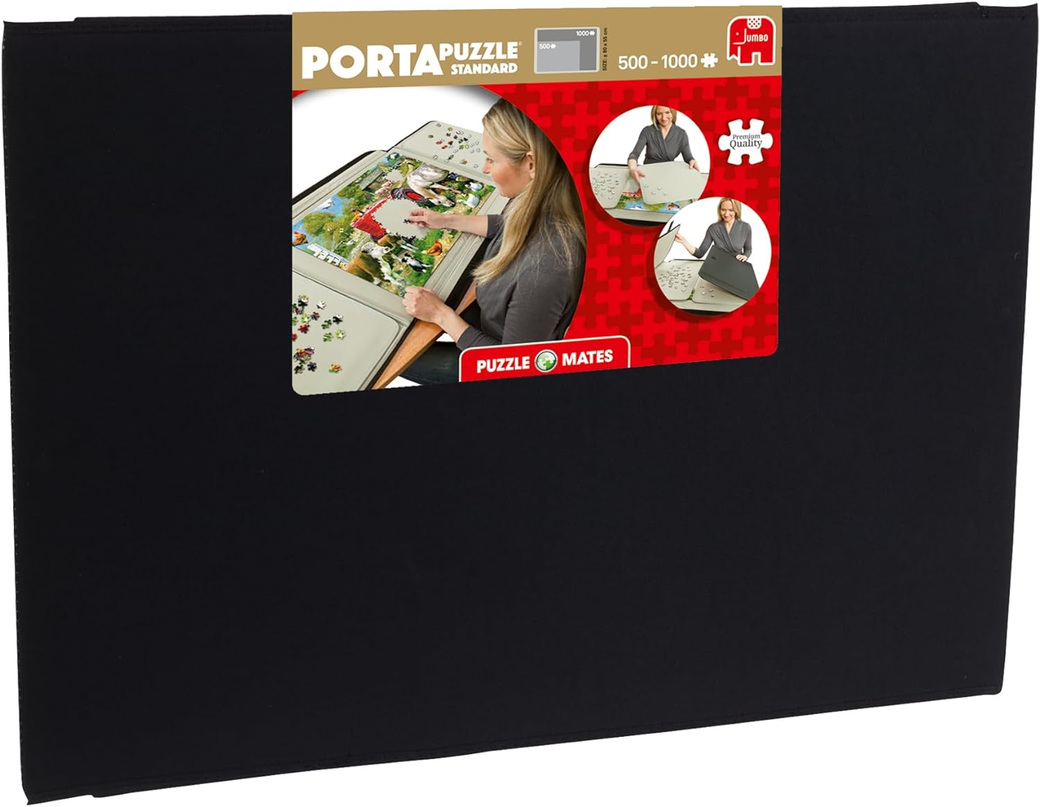 Jumbo 10806 Spiele Portapuzzle Große Puzzlematte bis 1500 Teile Bodenpuzzle Matte Schaumstoff Puzzlematte