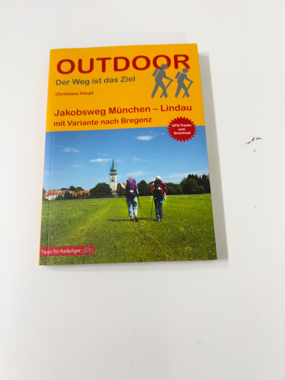 Outdoor-Buch, Wanderführer, Jakobsweg, Berglandschaft, Tipp für Radpilger