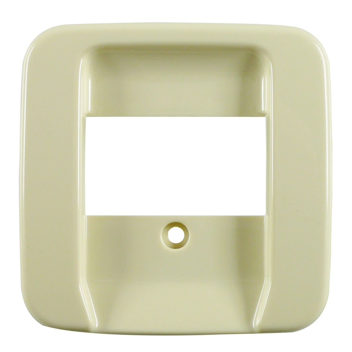 Schalterrahmen, Wandschalterrahmen, Beige, Kunststoff, Montageloch